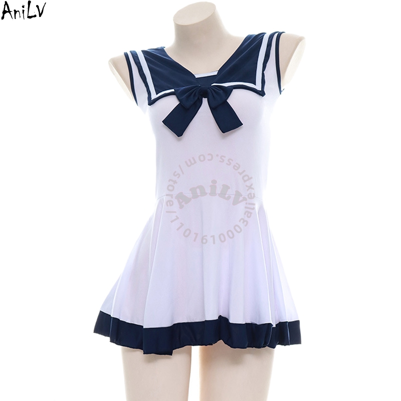 Anime Cosplay Japanese Girl - AniLV японское аниме для девочек, темно-синяя