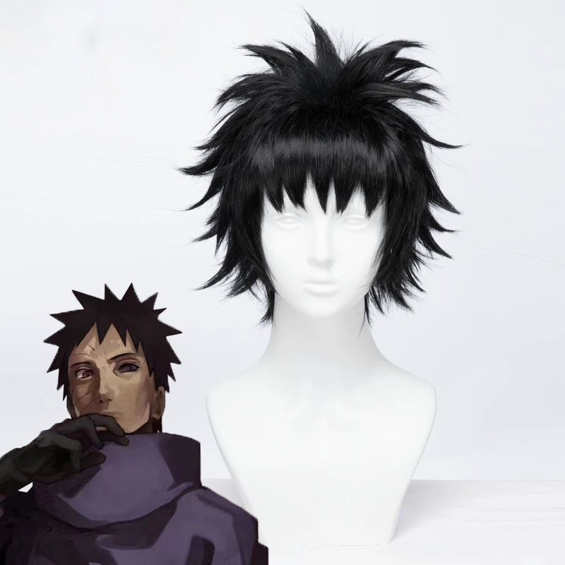Anime Cosplay Obito - Парик для косплея Учиха Обито, короткий