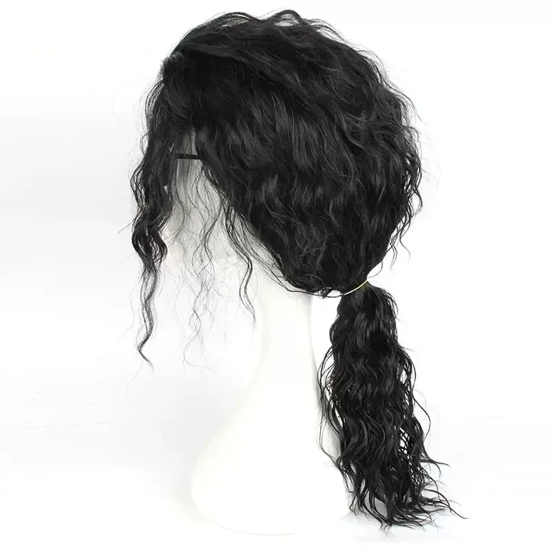 Anime Cosplay Long Black Hair - Черный парик для косплея Майкла Джексона,
