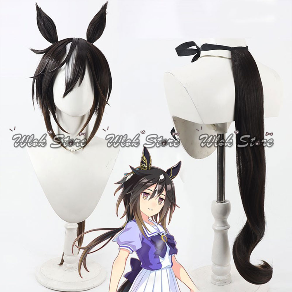 Anime Cosplay Long Black Hair - Umamusume Pretty Derby Stay Gold Косплей