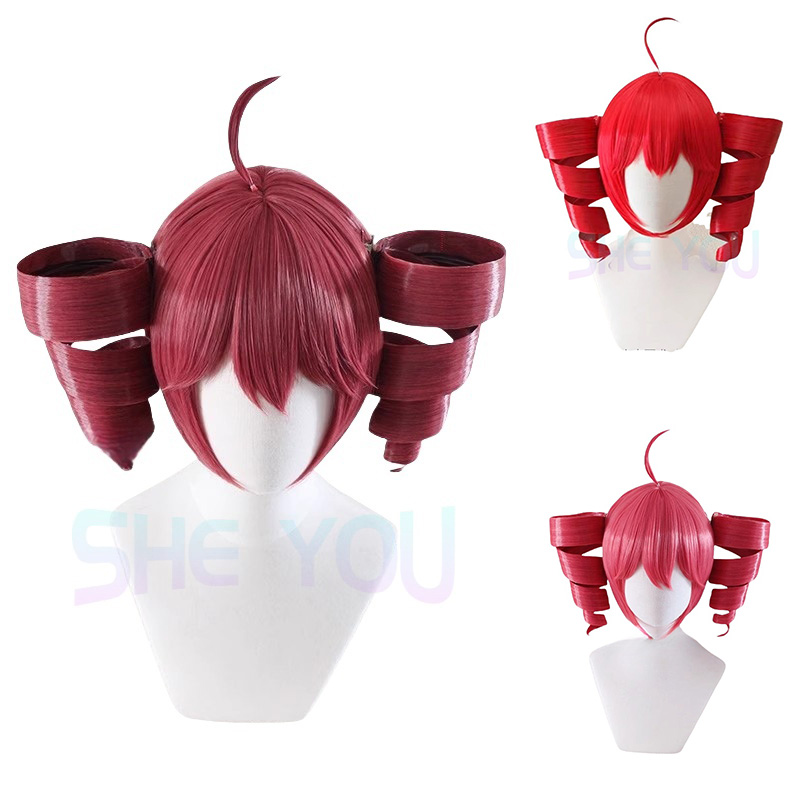 Anime Cosplay Red Hair - Аниме Kasane Teto парик косплей женский