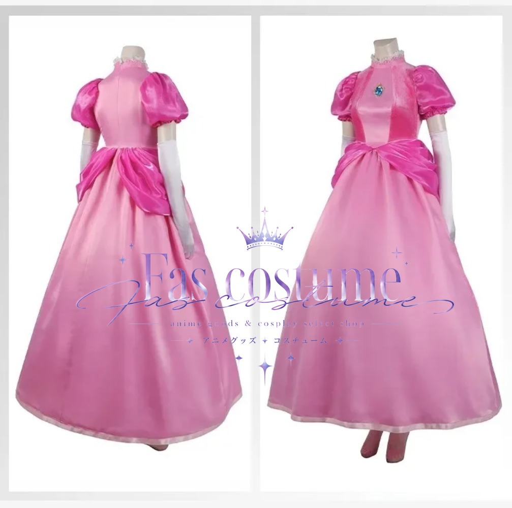 Anime Cosplay Lolita - Костюм принцессы Пич для косплея, костюм