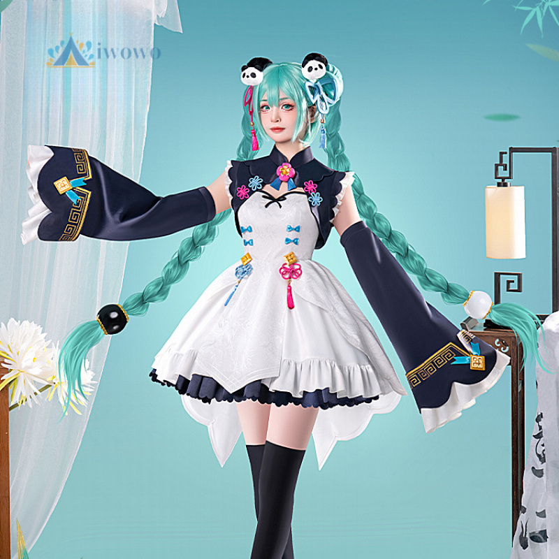 Anime Cosplay Female - Аниме проект Sekai косплей костюм Мику