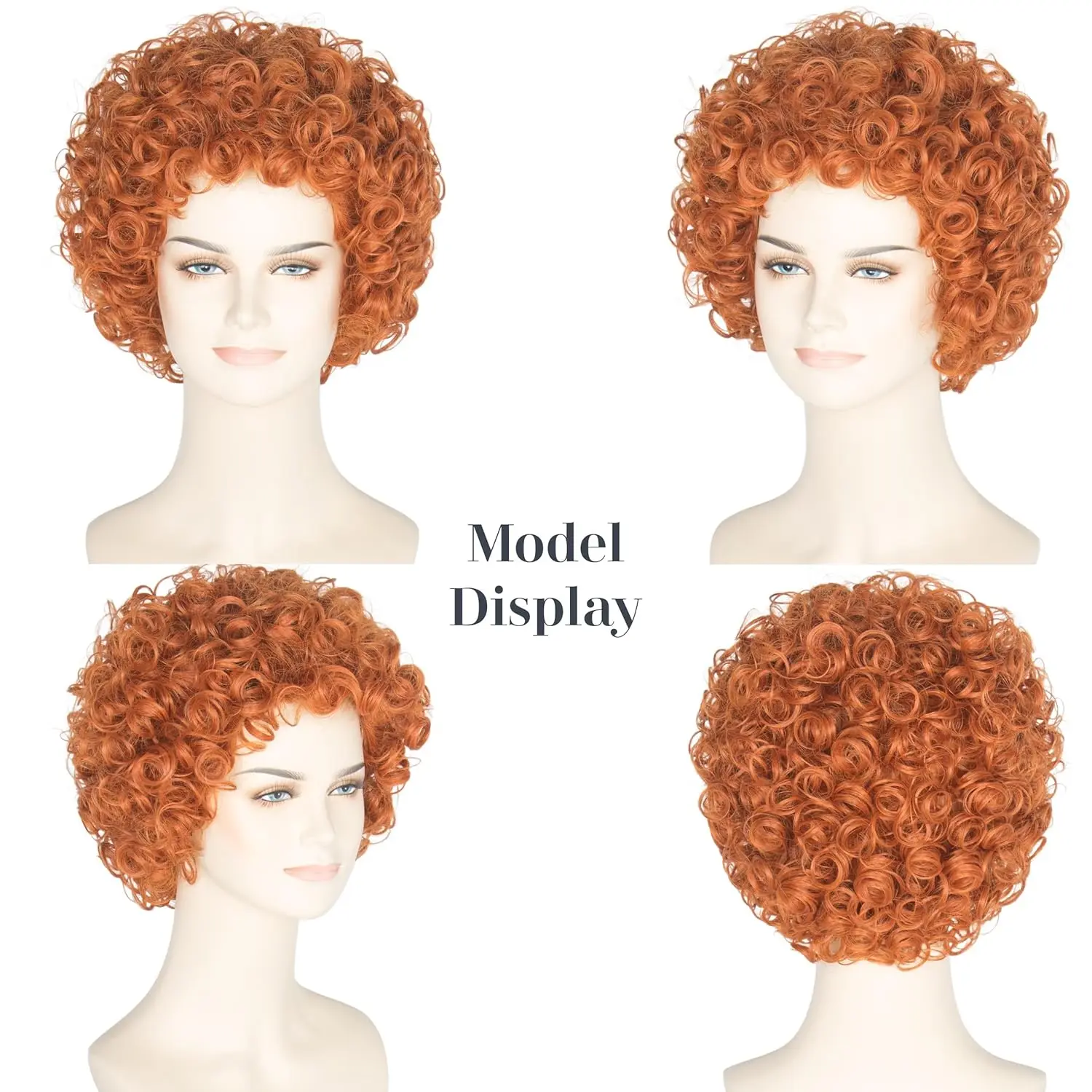 Женский короткий вьющийся пари – обзор и цена Anime Cosplay Red Hair