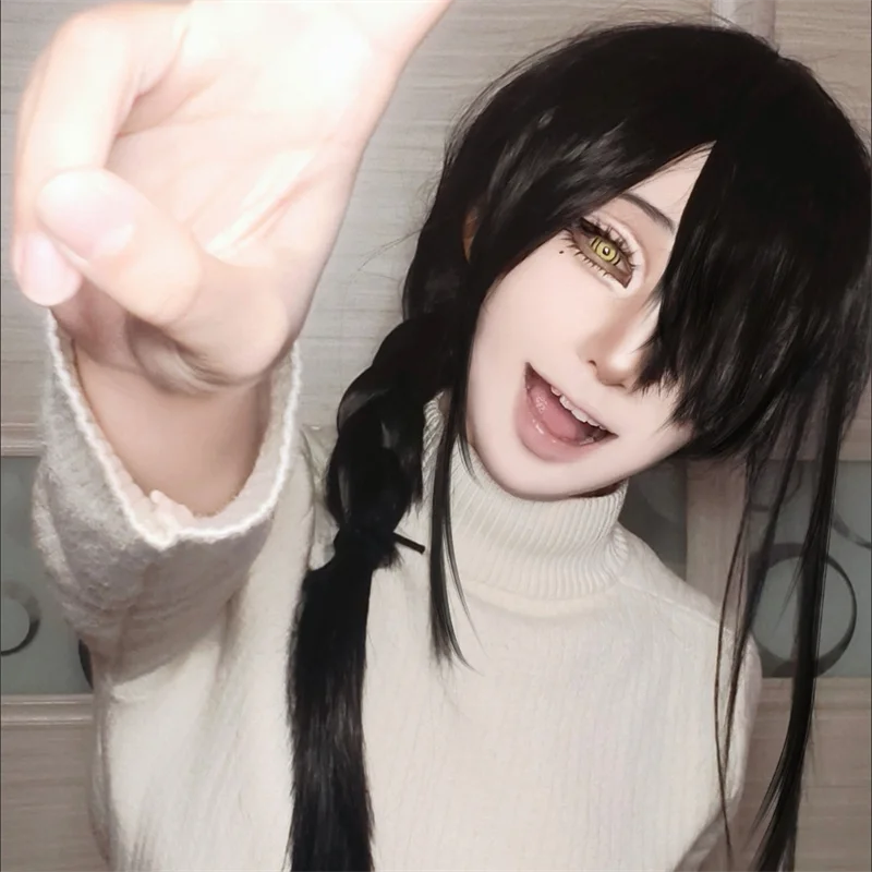 Аниме Бензопила Человек Нейuta – обзор и цена Anime Cosplay Long Black Hair