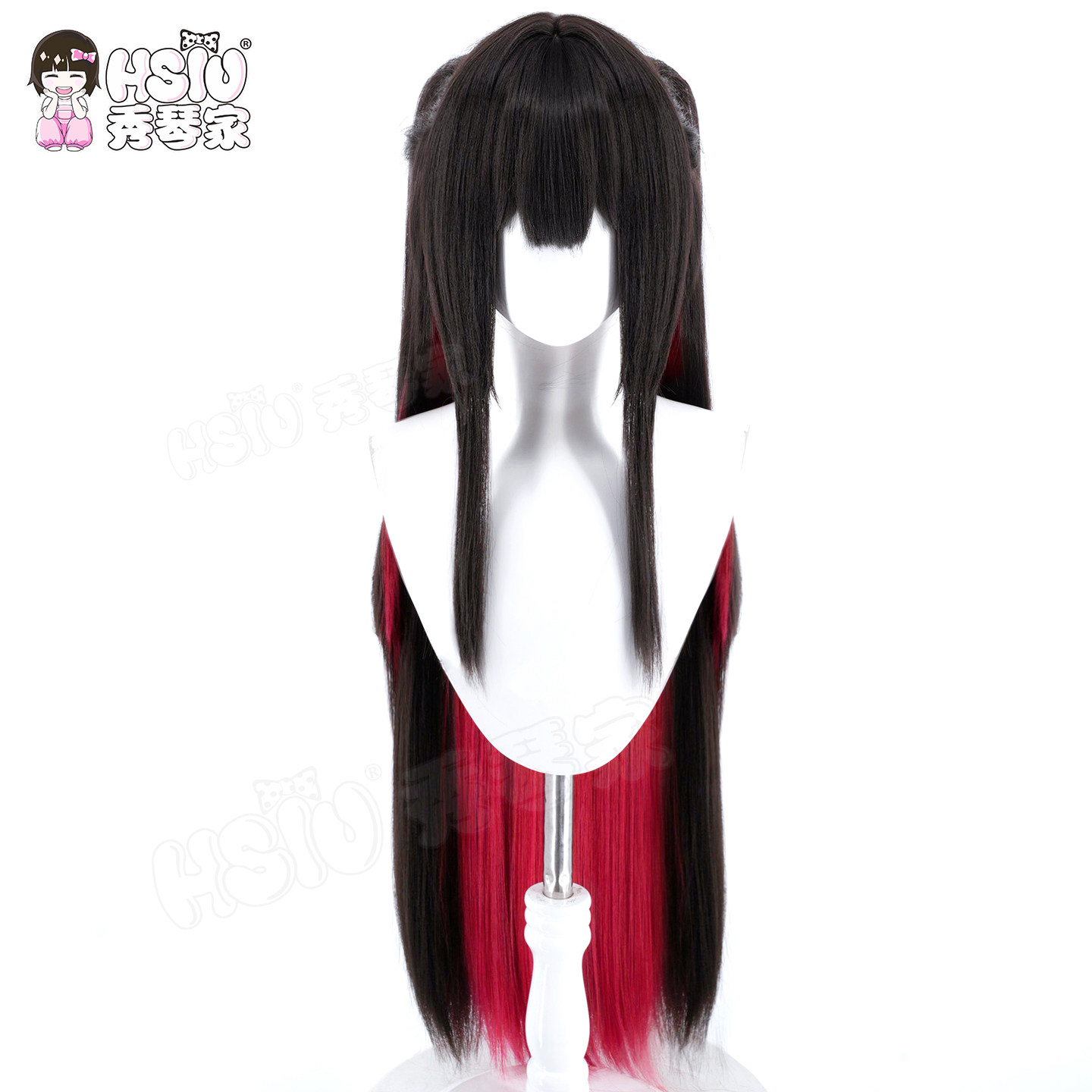 Парик для косплея HSIU Game Az – обзор и цена Anime Cosplay Long Black Hair