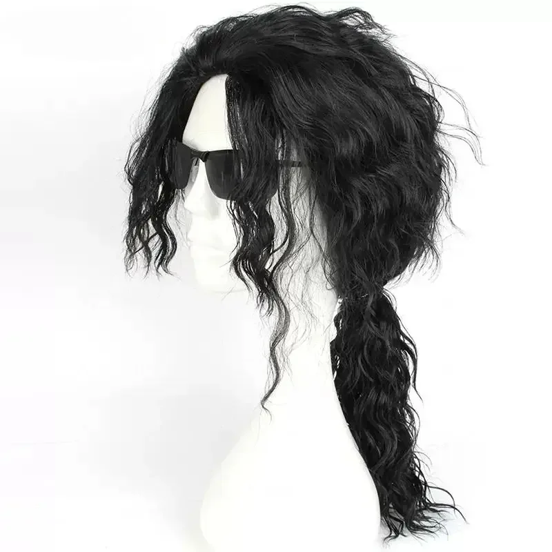 Черный парик для косплея Майкл – обзор и цена Anime Cosplay Long Black Hair