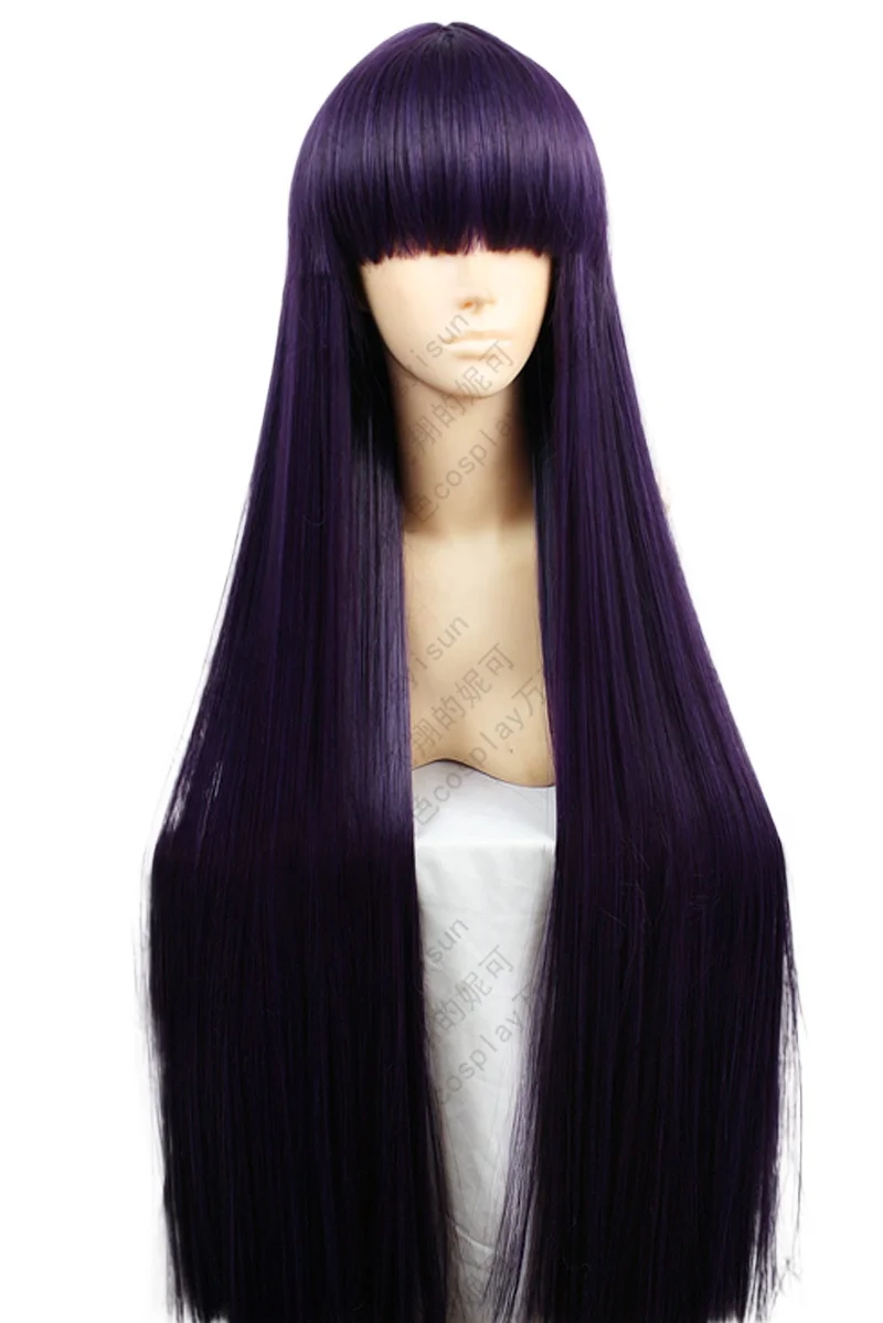 Термостойкий синтетический пар – обзор и цена Anime Cosplay Long Black Hair