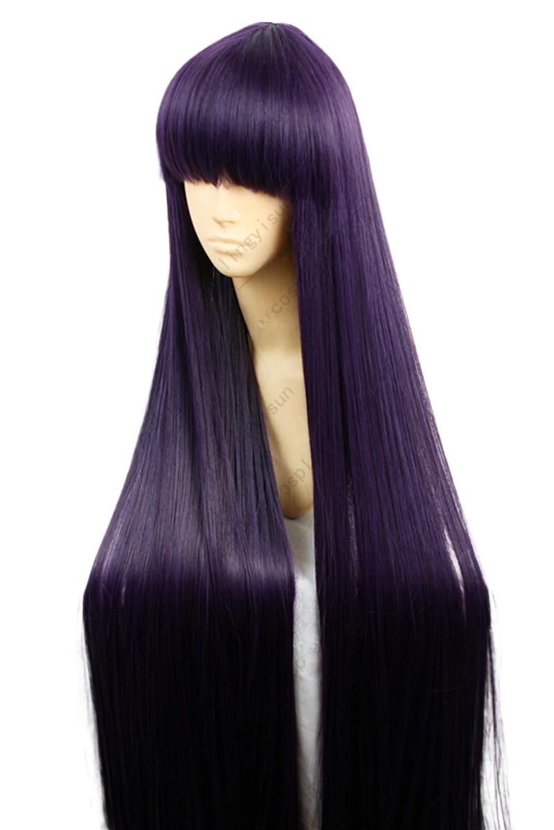 Термостойкий синтетический пар – обзор и цена Anime Cosplay Long Black Hair