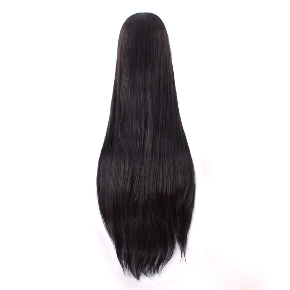 40 дюймов 100 см длинный прямо – обзор и цена Anime Cosplay Long Black Hair