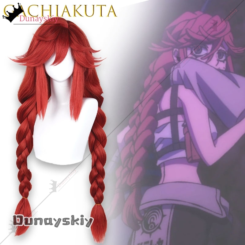 YiNuo@GACHIAKUTA Riyo Косплей  – обзор и цена Anime Cosplay Red Hair